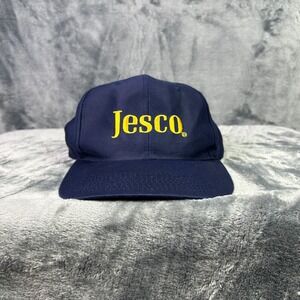 Vintage Jesco Autofoam‎ Systems Snapback Hat Blue Yellow Embroidered Adjustable